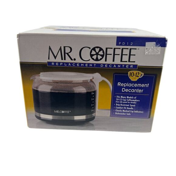 Mr. Coffee PD12-1 10-12 Cup Replacement Decanter White - Picture 1 of 5